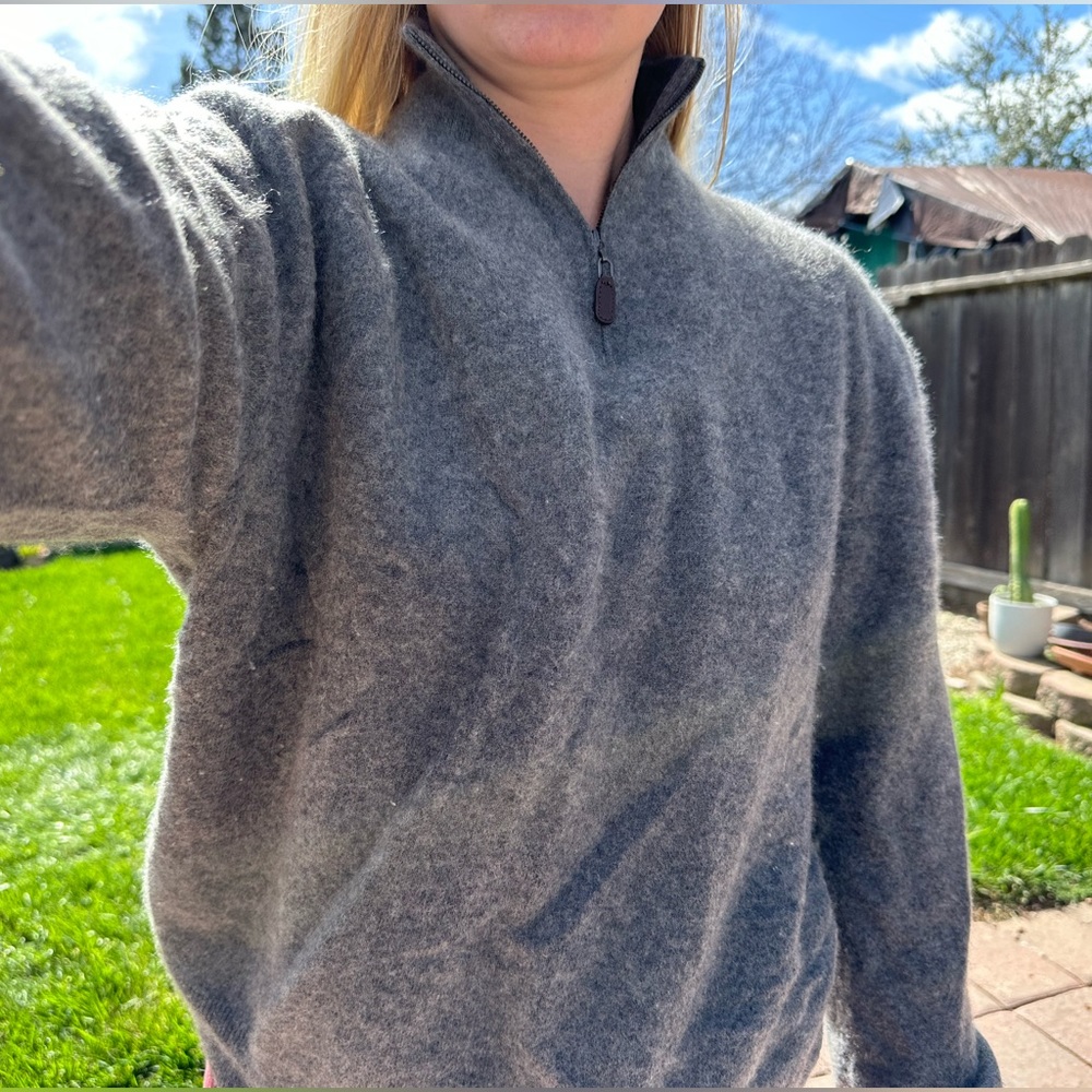 Cashmere Pullover 1/4 Zip Sweater